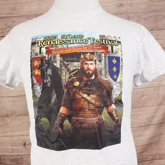 2023 ST LOUIS RENAISSANCE FESTIVAL MEDIEVAL WARRIOR T-SHIRT SIZE M MEDIUM - Picture 1 of 5